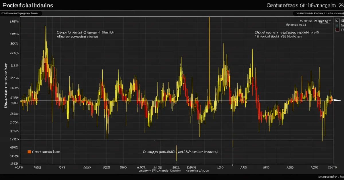 Compressor performance map showing surge line and operating points
