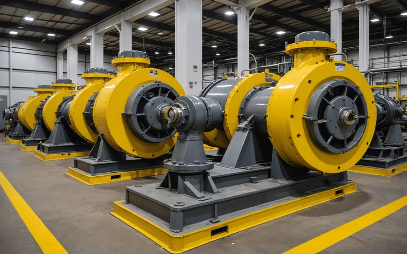 Multi-stage centrifugal pumps at a pipeline pump station